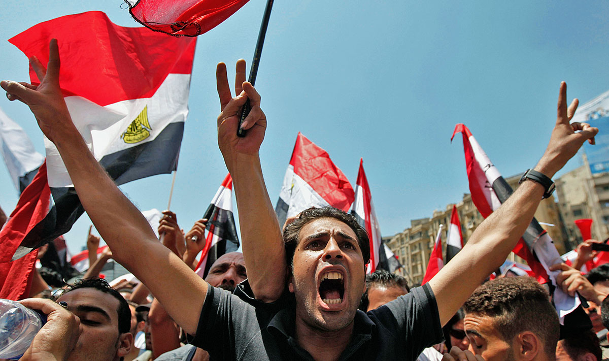 A Tahrír téren most a Tamarod nevű mozgalom toborozza a népet