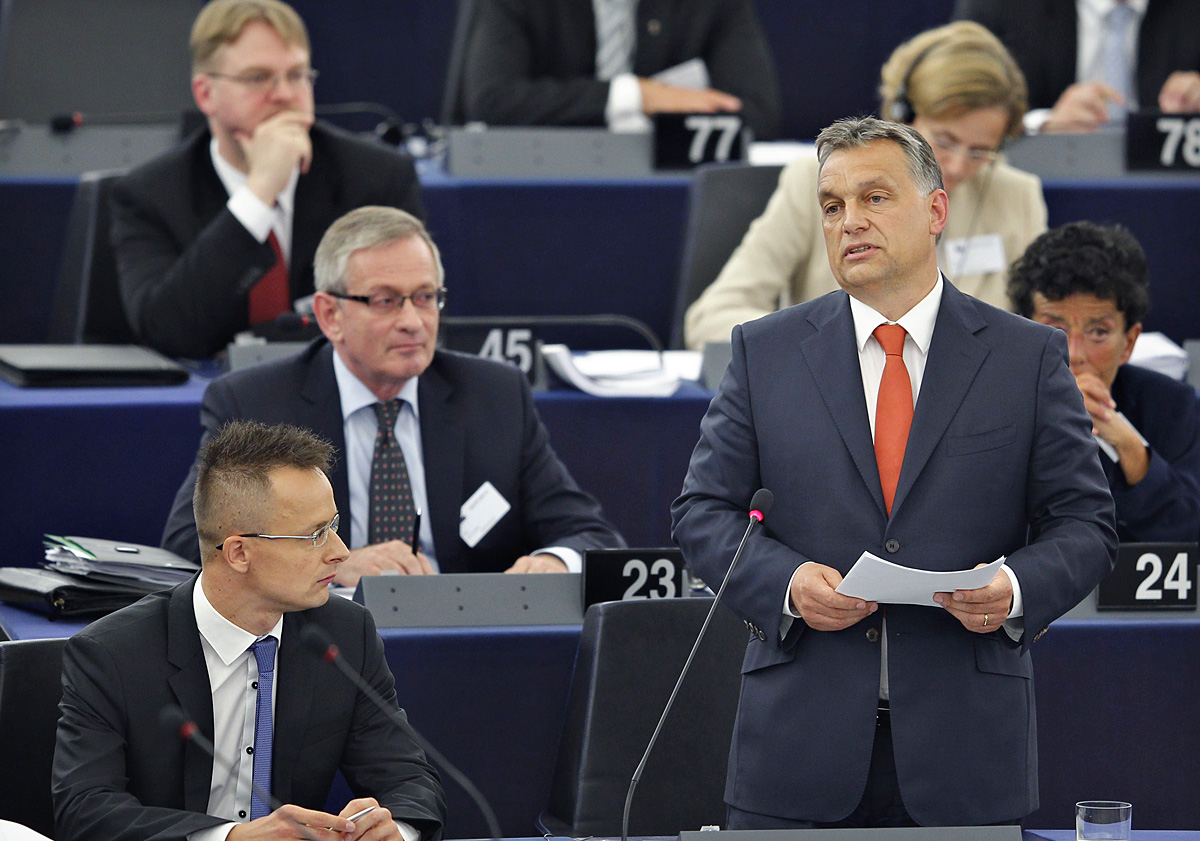 Orbán Viktor keddi felszólalása az Európai Parlamentben