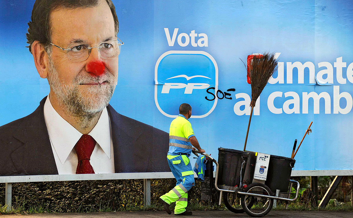 A konzervatív ajánlat. Mariano Rajoy plakátja a 2011-es választásokon