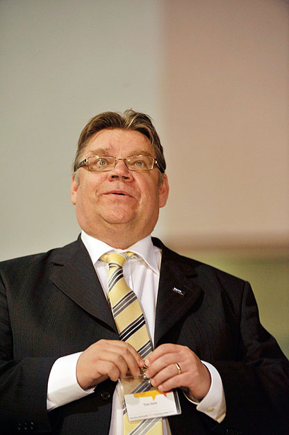 Timo Soini, az Igaz Finnek vezetője
