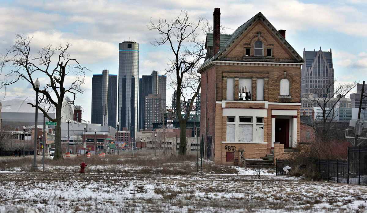 Elhagyott ház Detroitban. Új kezdetet ígérnek