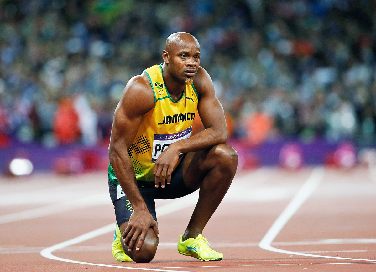 Asafa Powell térden