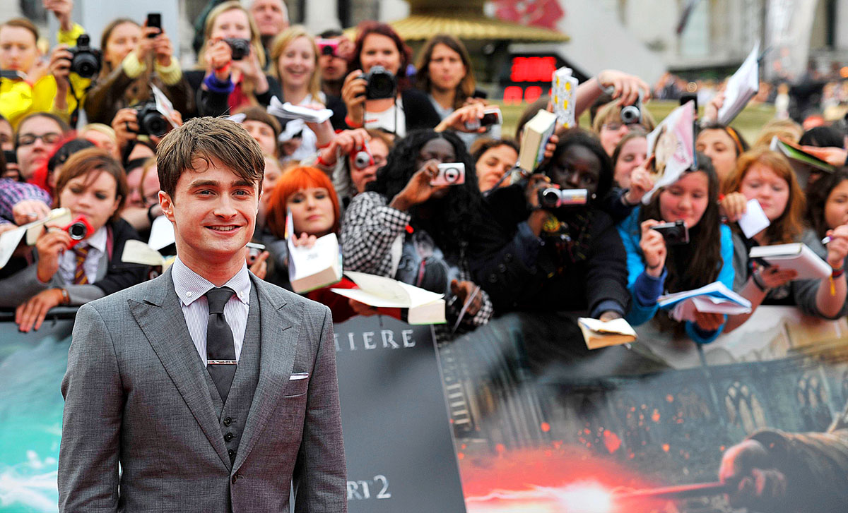 Daniel Radcliffe a vörös szőnyegen - tíz éven át alakította Harry Pottert