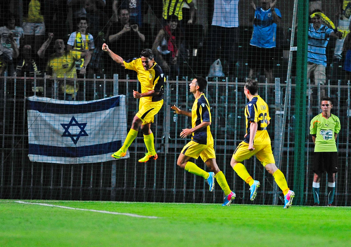 Vendégünnep a Maccabi első gólja után