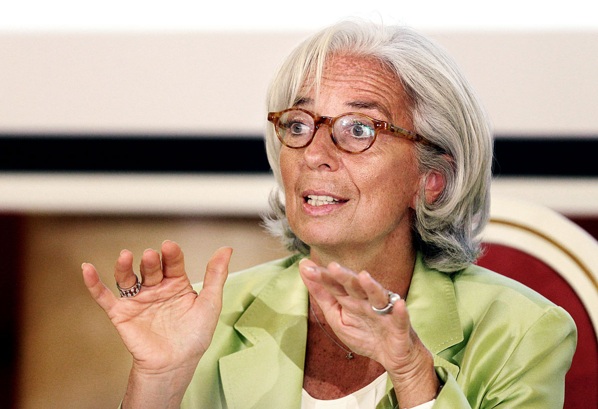 Christine Lagarde IMF-vezér óvatosságra int