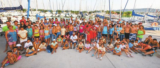 A gyerekek a Balaton legszebb hajóin élték át a verseny izgalmait