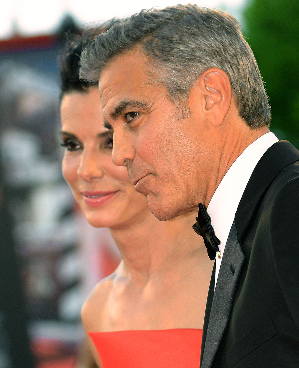 Sandra Bullock és George Clooney a vörös szőnyegen 