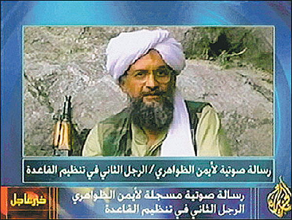 Ajman al-Zavahiri egy korábbi videóüzenetben