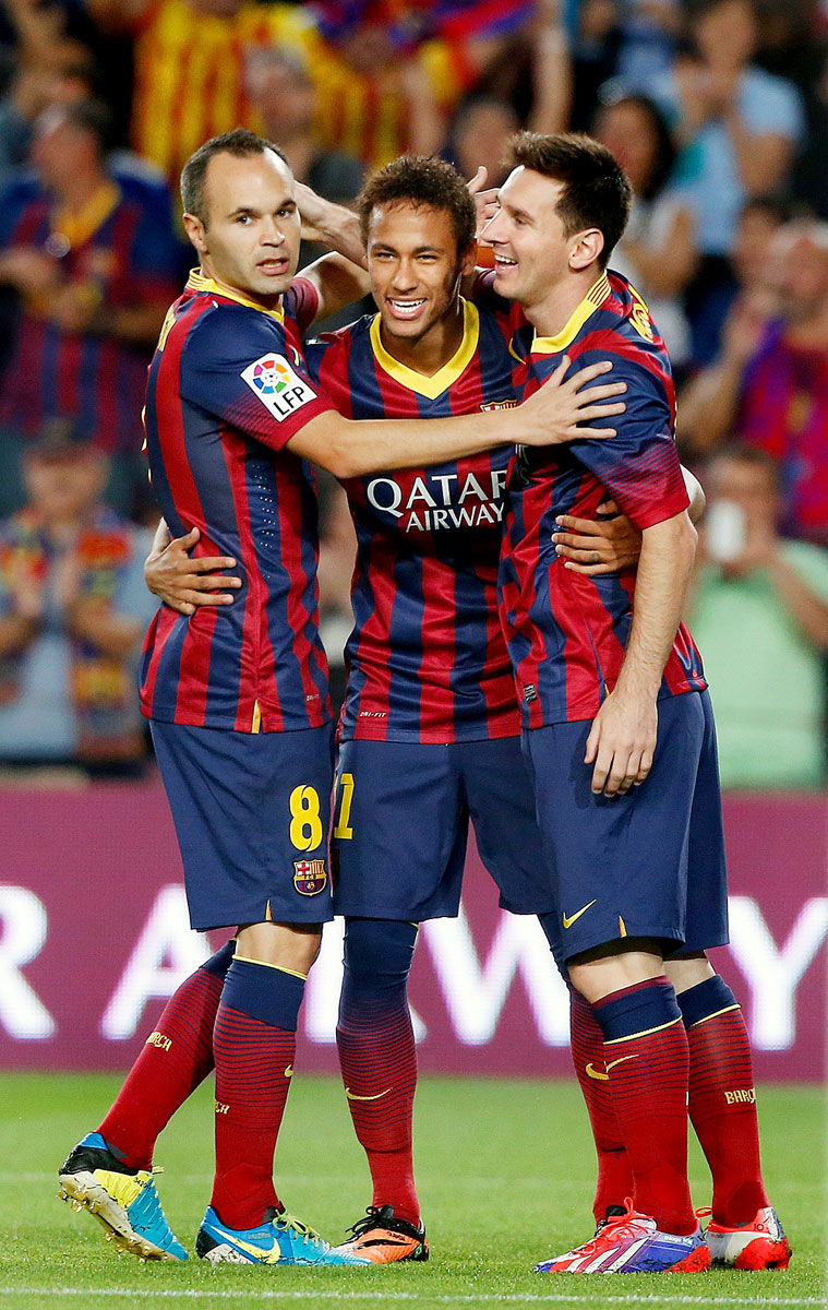 Nagy hármas: Iniesta, Neymar, Messi