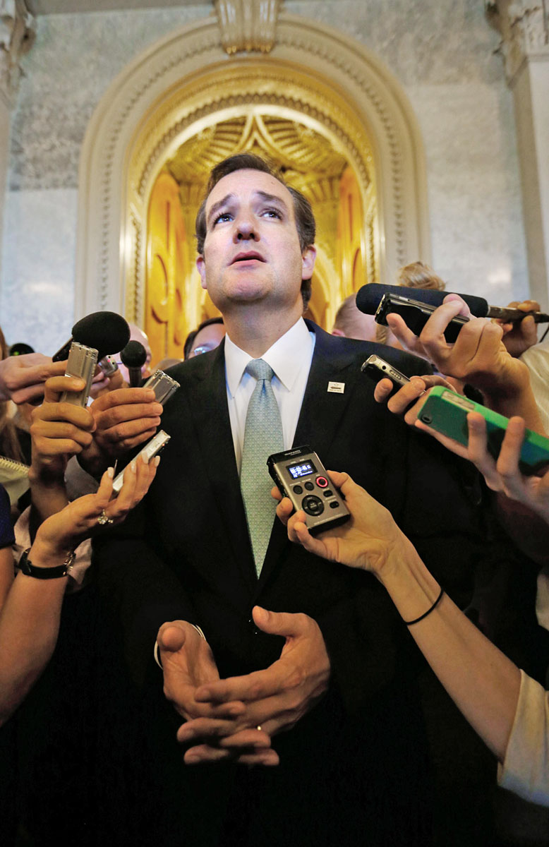 Ted Cruz texasi szenátor. Maratoni szózuhatag Obama reformjai ellen