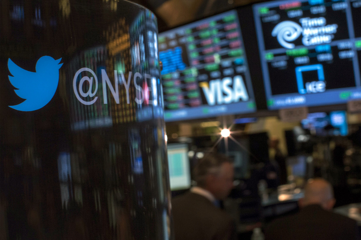 Twitter @NYSE - vagyis a tömörítéséről híres mikroblog-felület megérkezett a New York-i tőzsdére