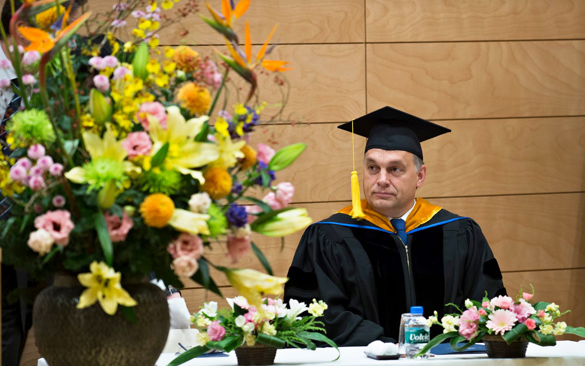 Orbán Viktor, a Dzsószai japán egyetem friss díszdoktora