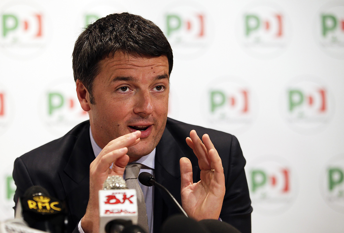 Matteo Renzi, az olasz balközép Demokrata Párt főtitkára
