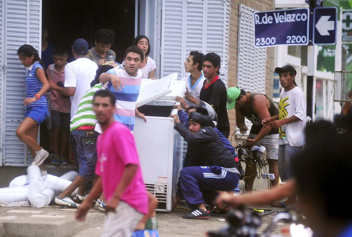 Kifisztott üzlet az argentínai  Tucuman tartomány egyik városában