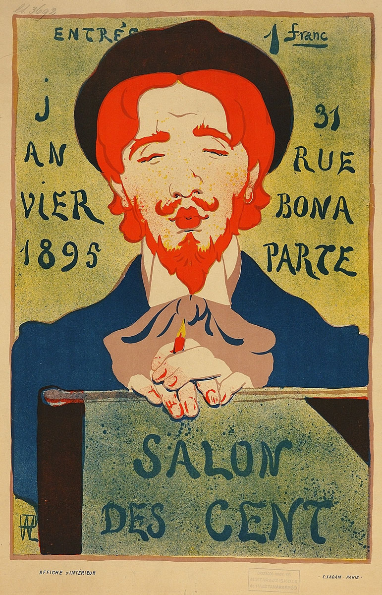 René Georges Hermann Paul kiállítási plakátja, 1895. Litográfia, 62≈41 cm