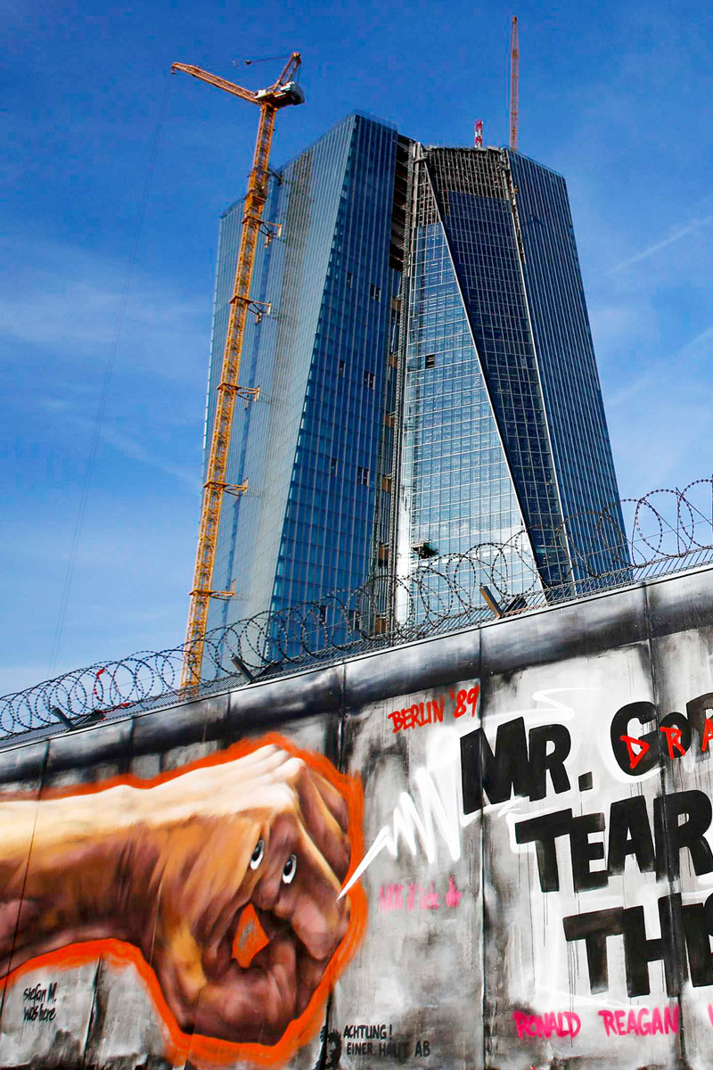 Az Európai Központi Bank új épülete – jövő novembertől nagyobb szerepe lesz
