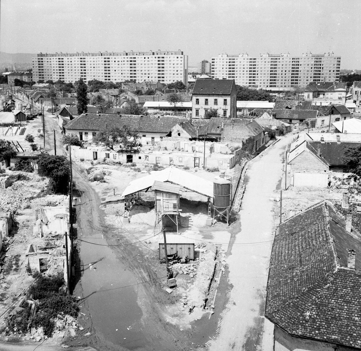 A régi Óbuda bontása 1971-ben