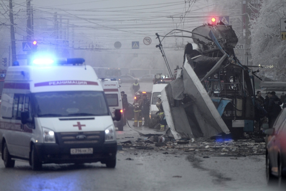 Trolibuszt robbantottak fel Volgográdban