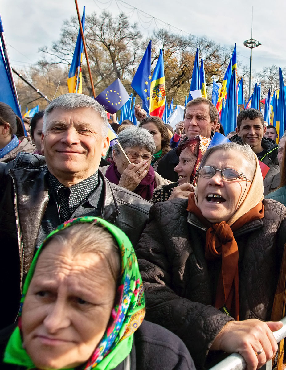 EU-párti felvonulás a moldovai fővárosban