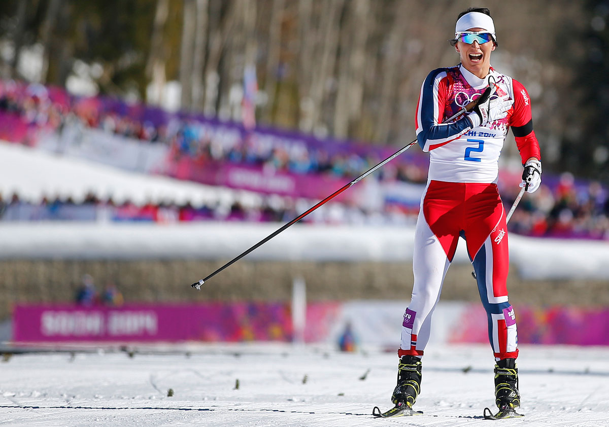 Marit Björgen már a negyedik olimpiai aranyéreménél tart