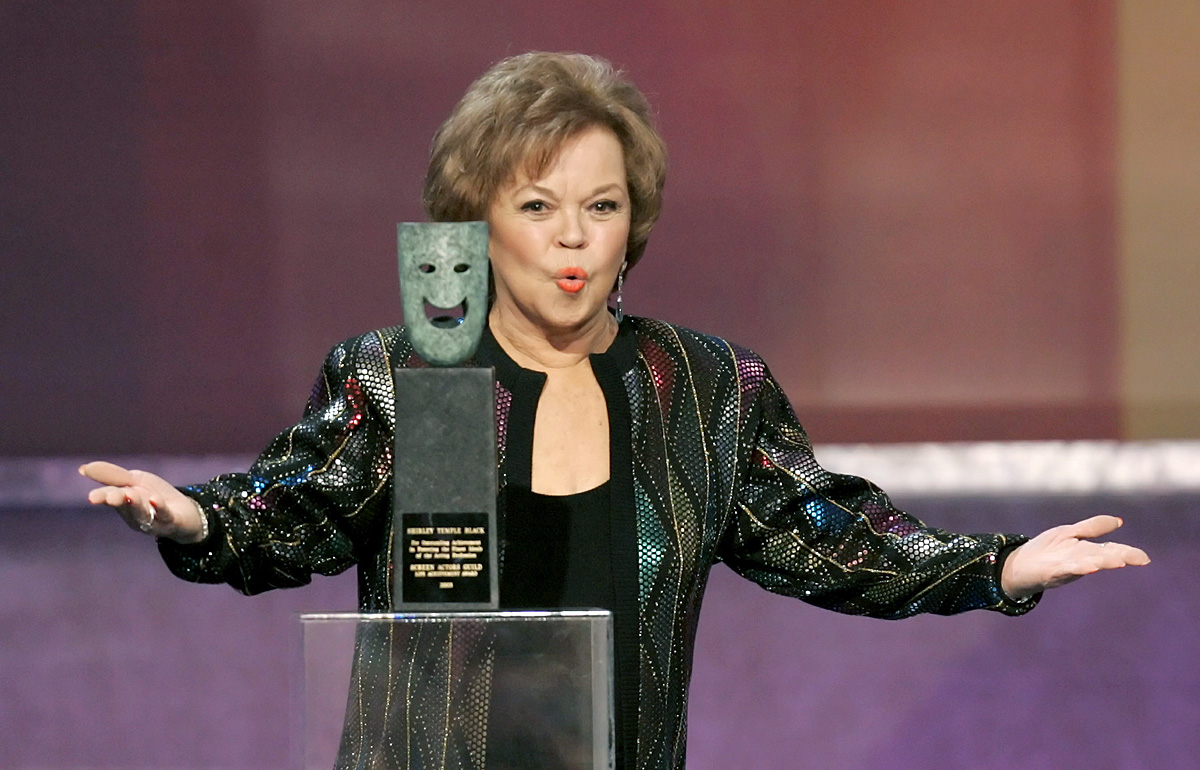 Actress and former diplomat, Shirley Temple Black, 77, accepts the Screen Actors Guild Life Achievement Award at the 12th annual Screen Actors Guild Awards in Los Angeles, California January 29, 2006. Black was honored for her years not only as a chi