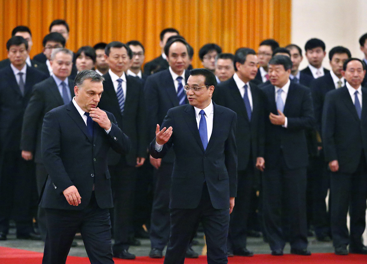 Orbán Viktor és a kínai miniszterelnök Li Ko-csiang