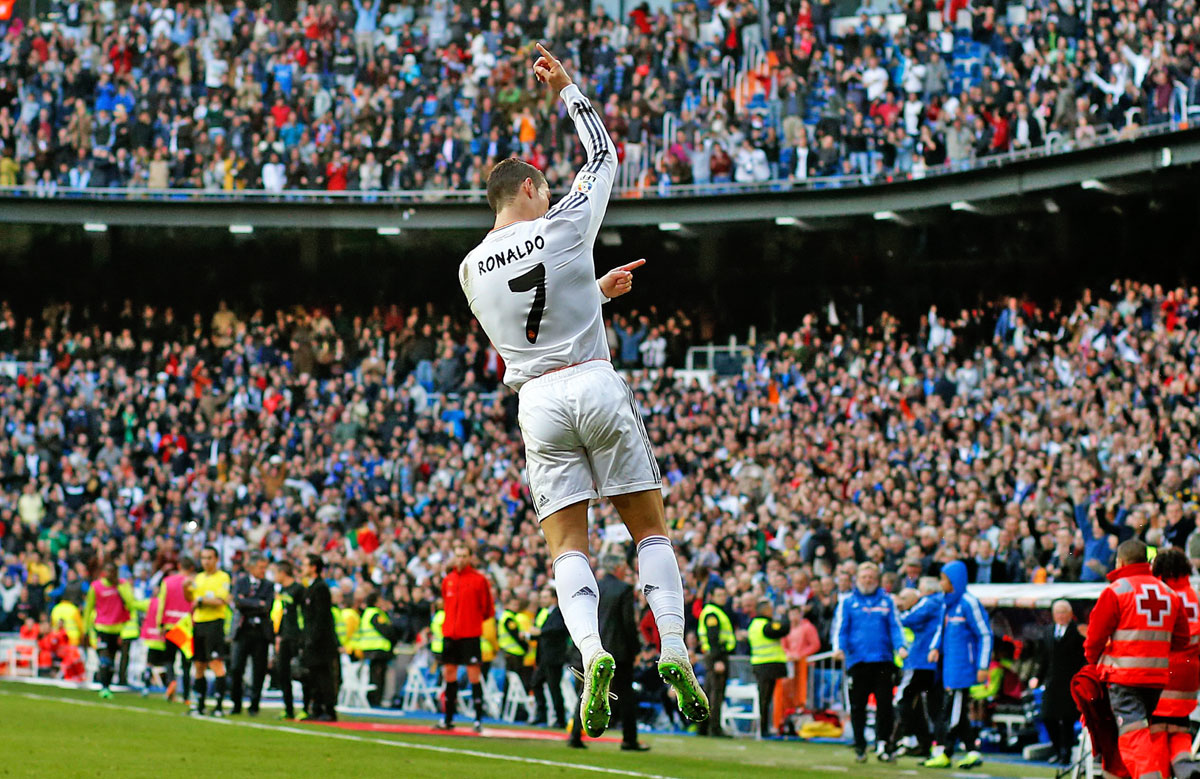 Népszerű termék... Cristiano Ronaldo, a Real Madrid klasszisa ünnepel