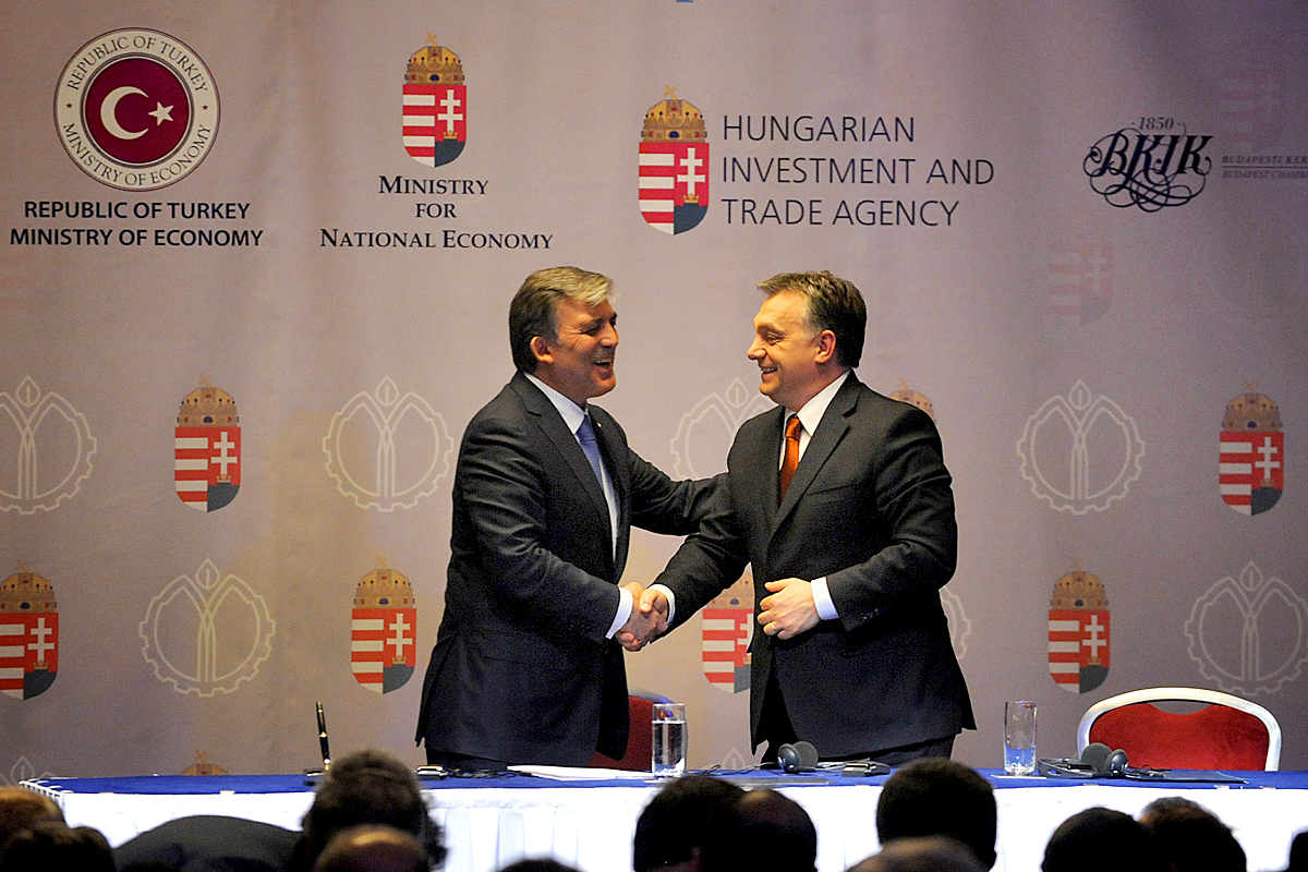Orbán Viktor miniszterelnök és Abdullah Gul török köztársasági elnök