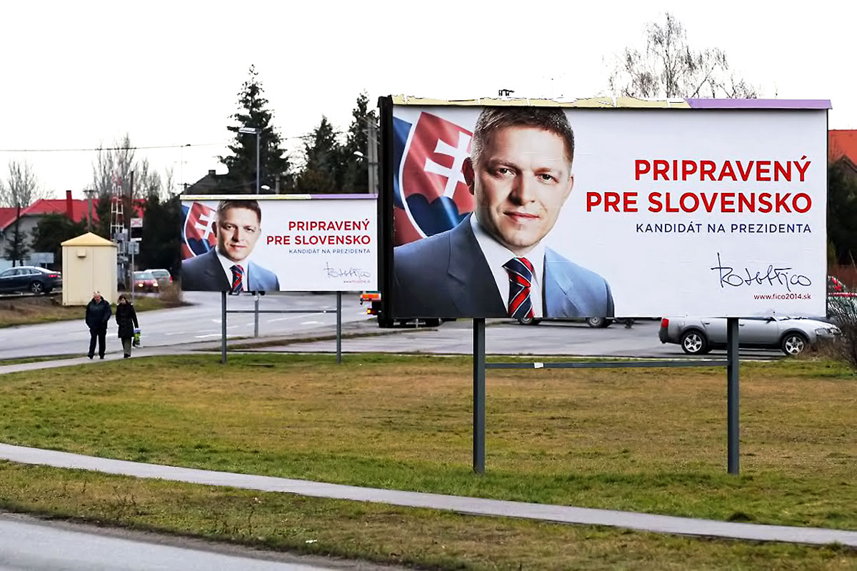 „Készen Szlovákiáért” – hirdetik Fico óriásplakátjai