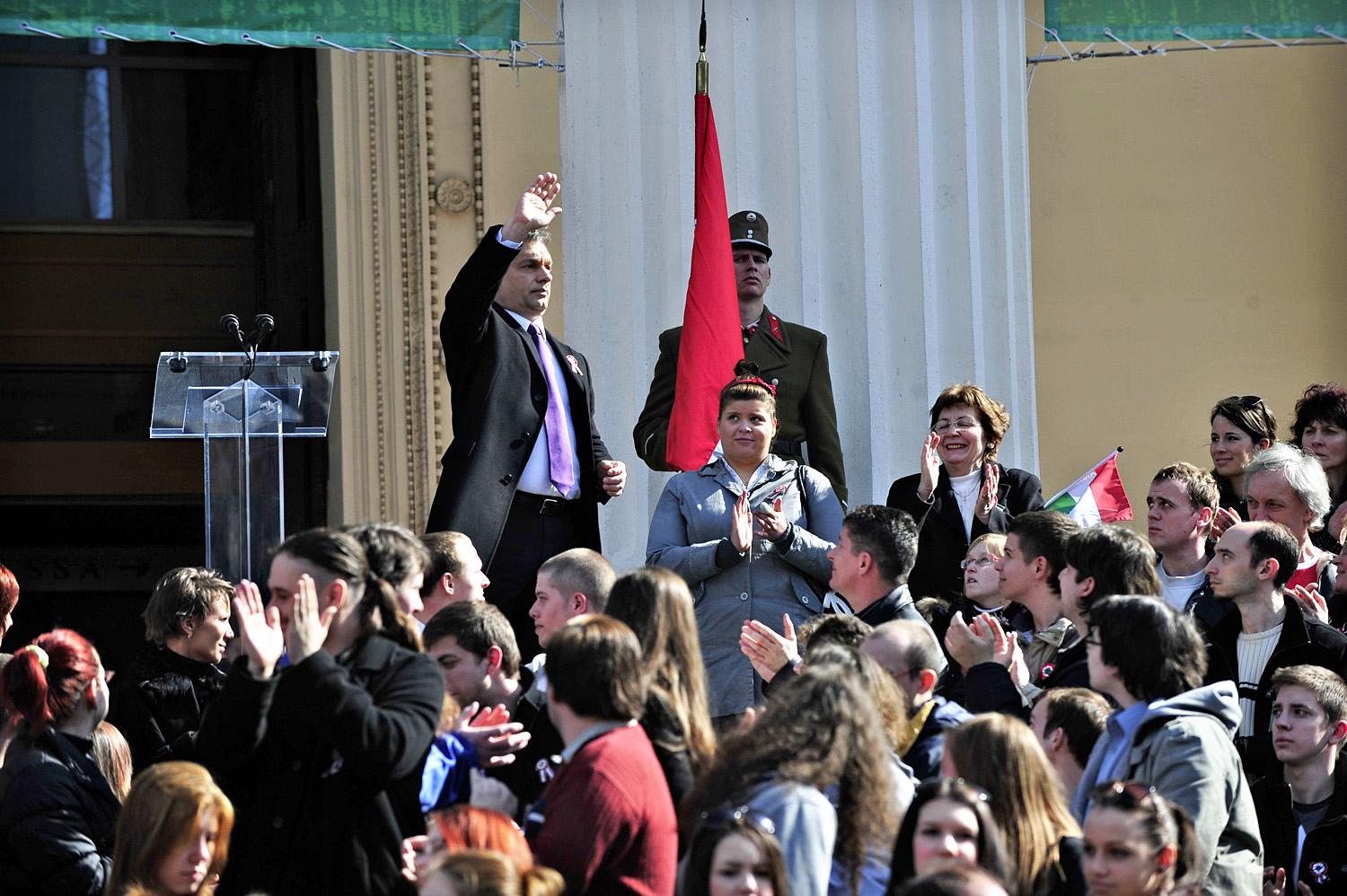 Orbán szónokol a 2012-es ünnepségen