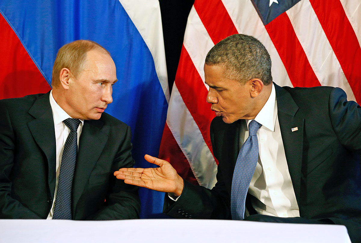 Vlagyimir Putyin orosz és Barack Obama amerikai elnök a mexikói G20-csúcstalálkozón. Véget ér a partneri viszony?