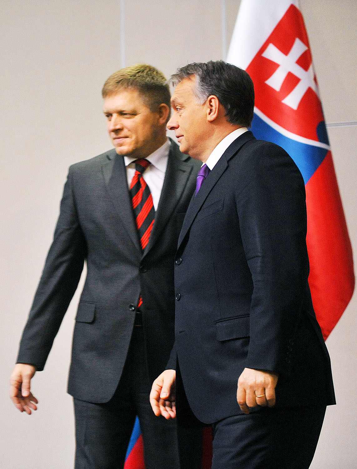 Robert Fico és Orbán Viktor. Jegelik a problémákat