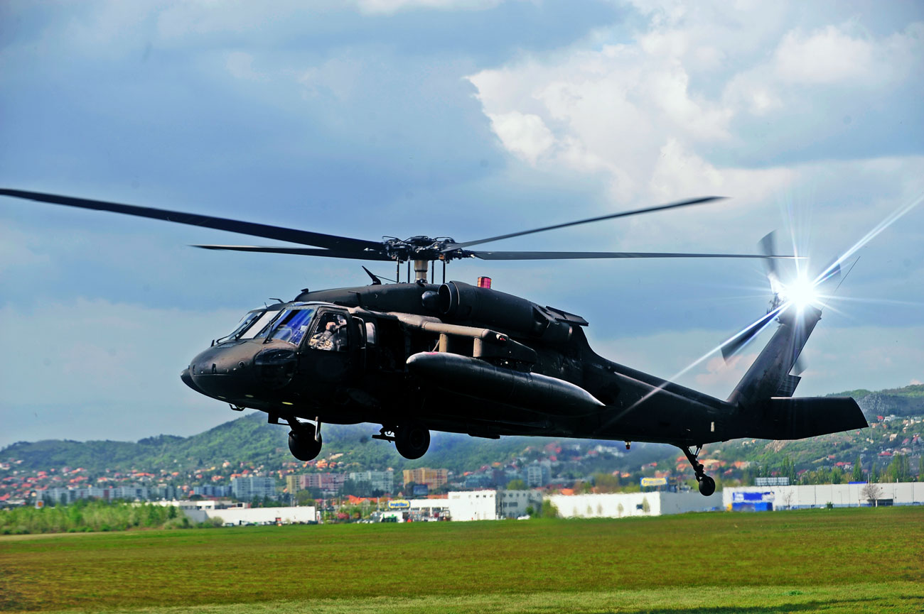 Amerikai helikopter magyarországi hadgyakorlaton