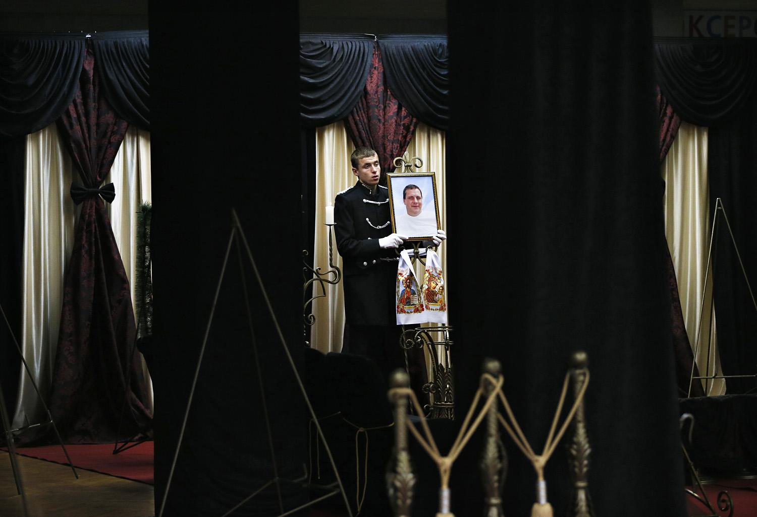 Az egyik odesszai áldozat temetése