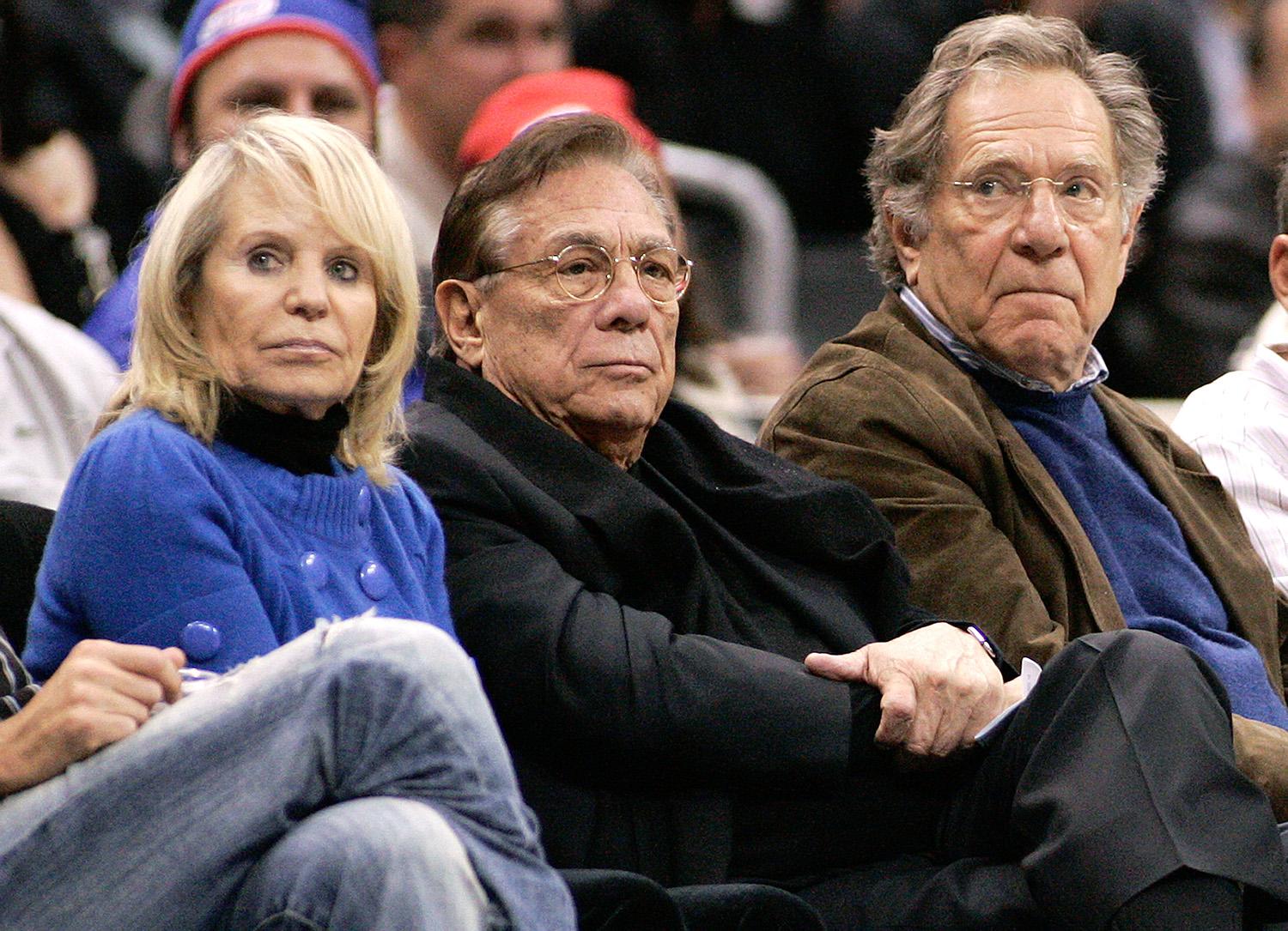 Donald Sterling a felesége oldalán a Clippers egyik meccse alatt. Ha valami rosszat mondott...