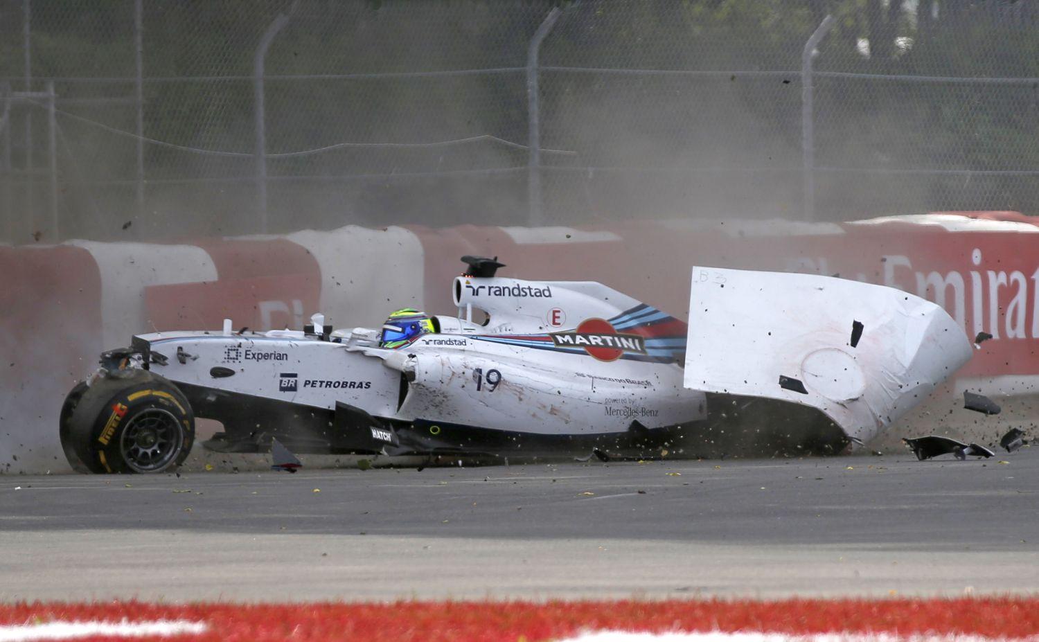 Massa vezetett is a kanadai nagydíjon, de végül a gumifalban végezte