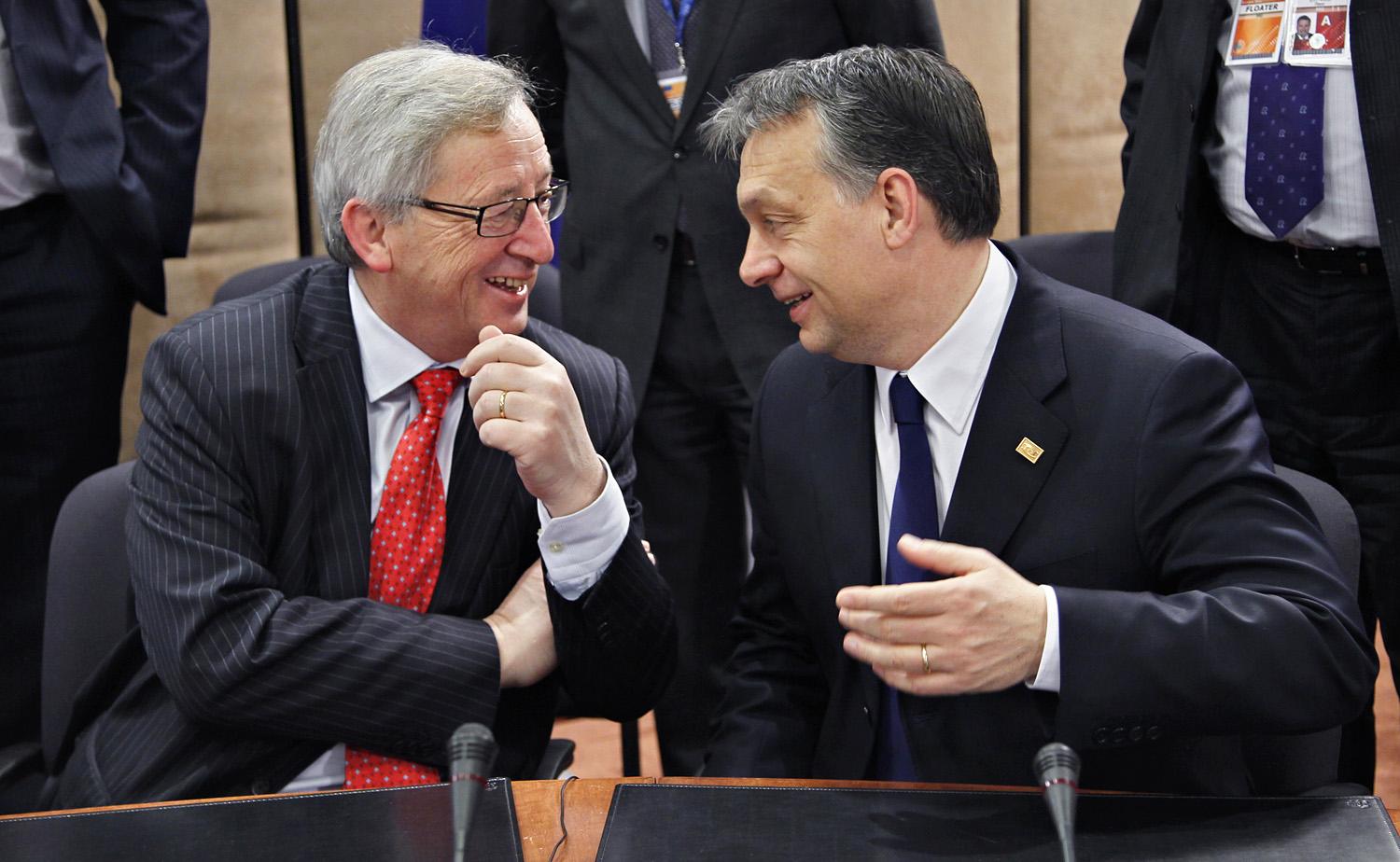 Jean-Claude Juncker és Orbán Viktor