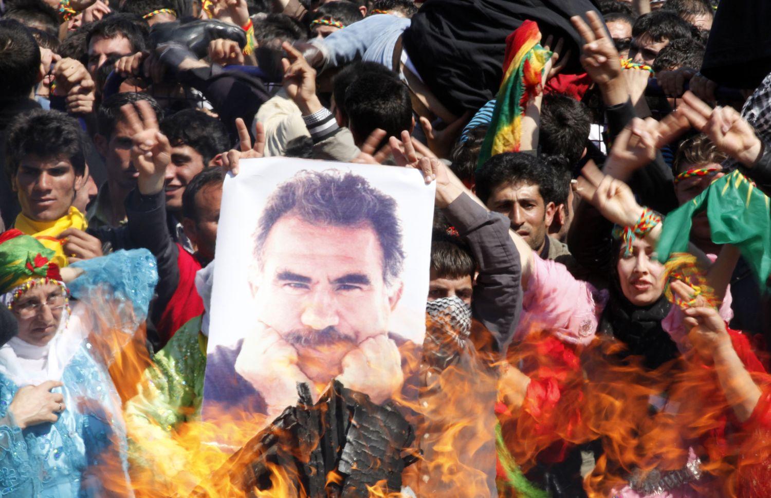 Öcalan-portréval ünneplik a tavasz érkezését Diyarbakirban