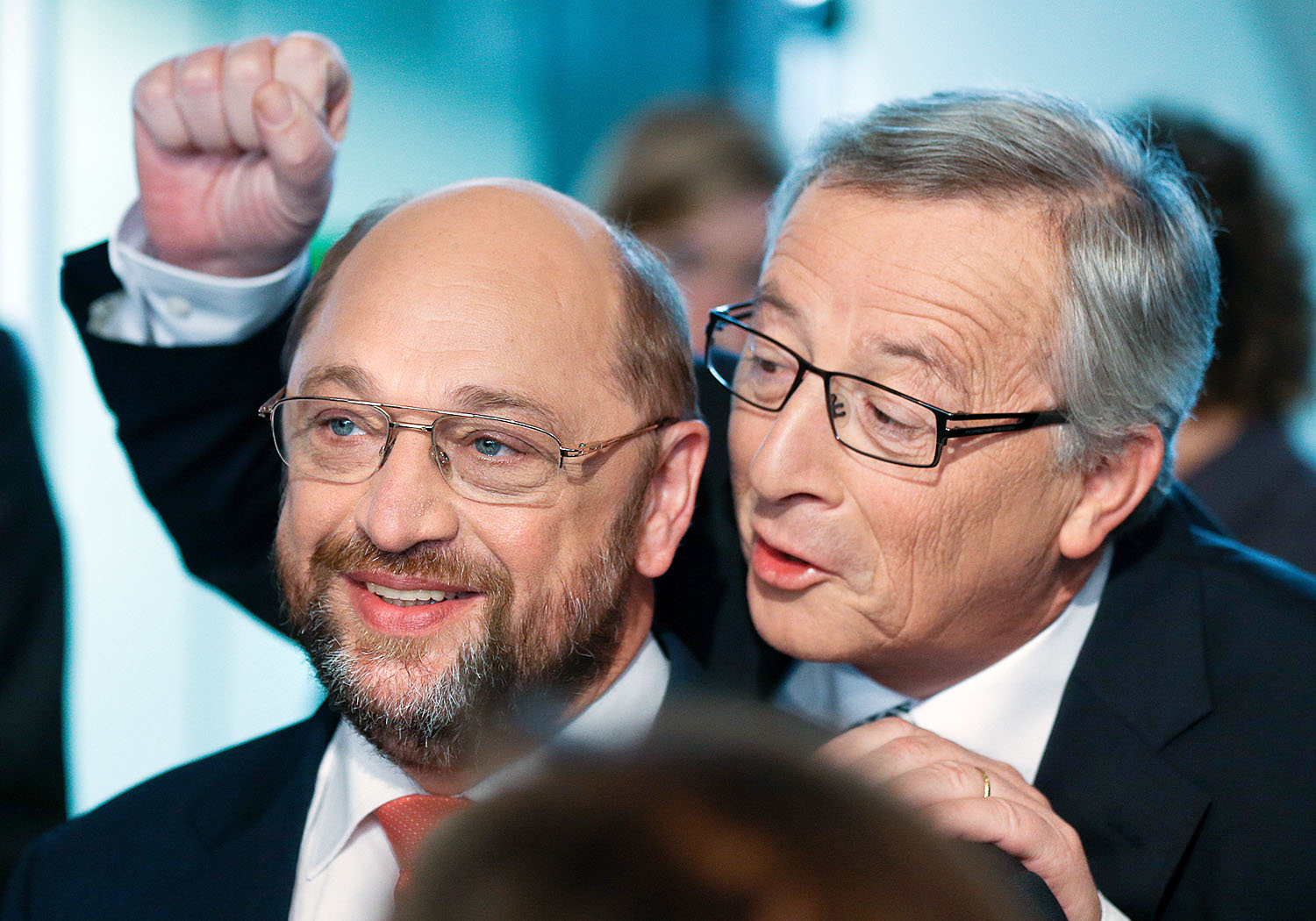 Martin Schulz és Jean-Claude Juncker. Mindenki megkapta a magáét 