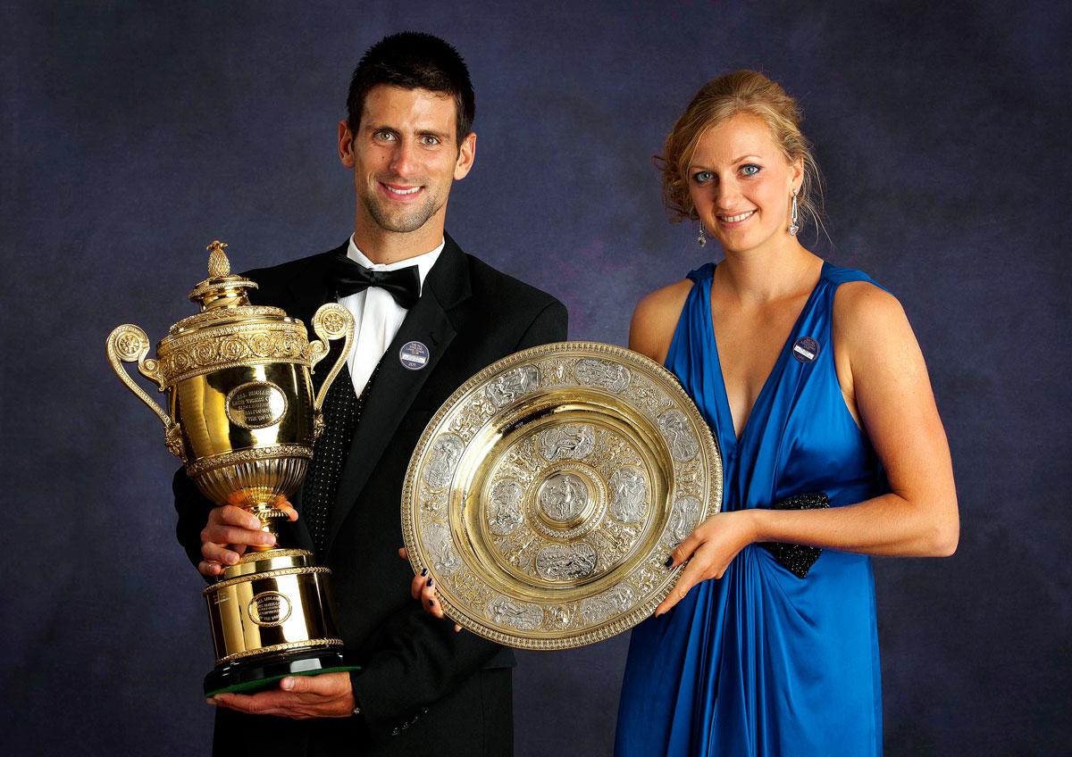 Bajnokok egymás közt. Novak Djokovics és Petra Kvitová 2011-ben