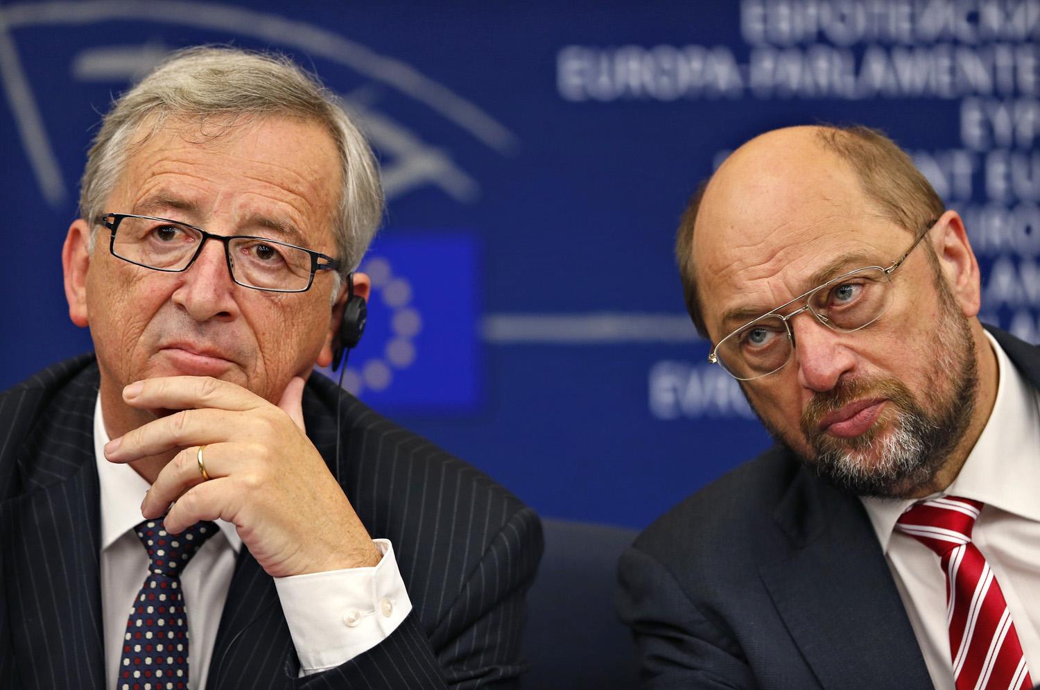 Juncker és Schulz egymás ellen küzdött a kampány során, de együtt erősödtek meg a választásokat követően