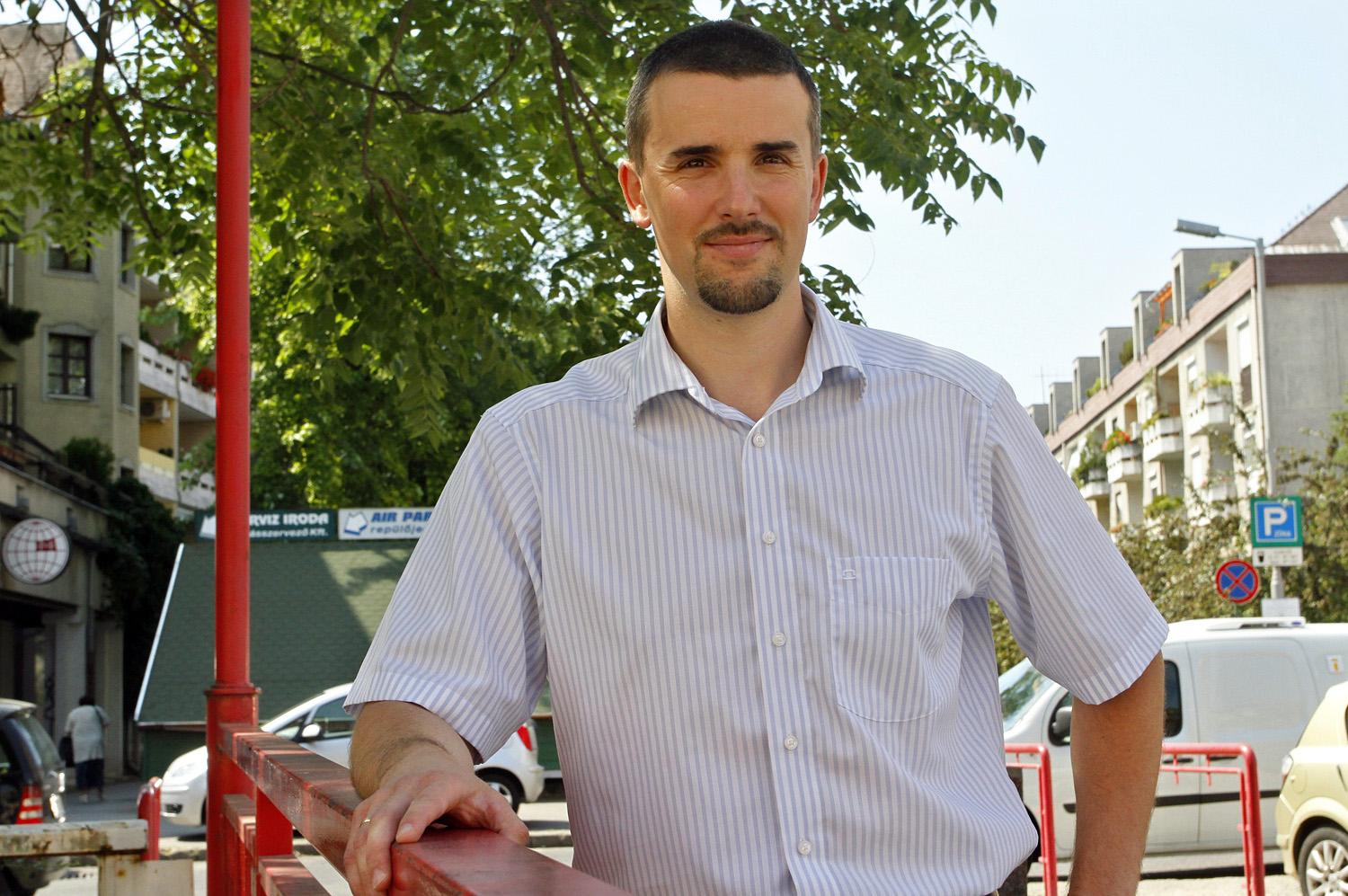Jakab Péter, a Jobbik miskolci jelöltje