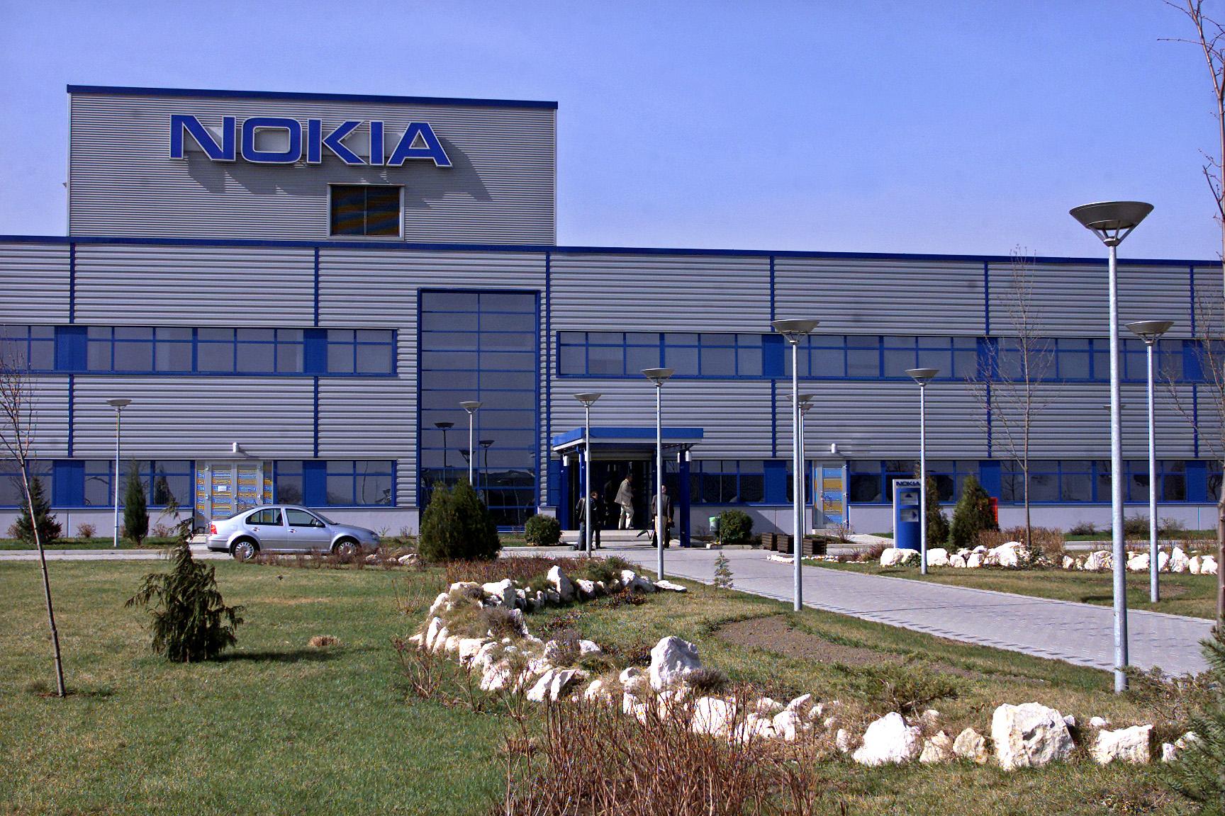 A Nokia-gyár 2003-ban, az átadási ünnepség napján