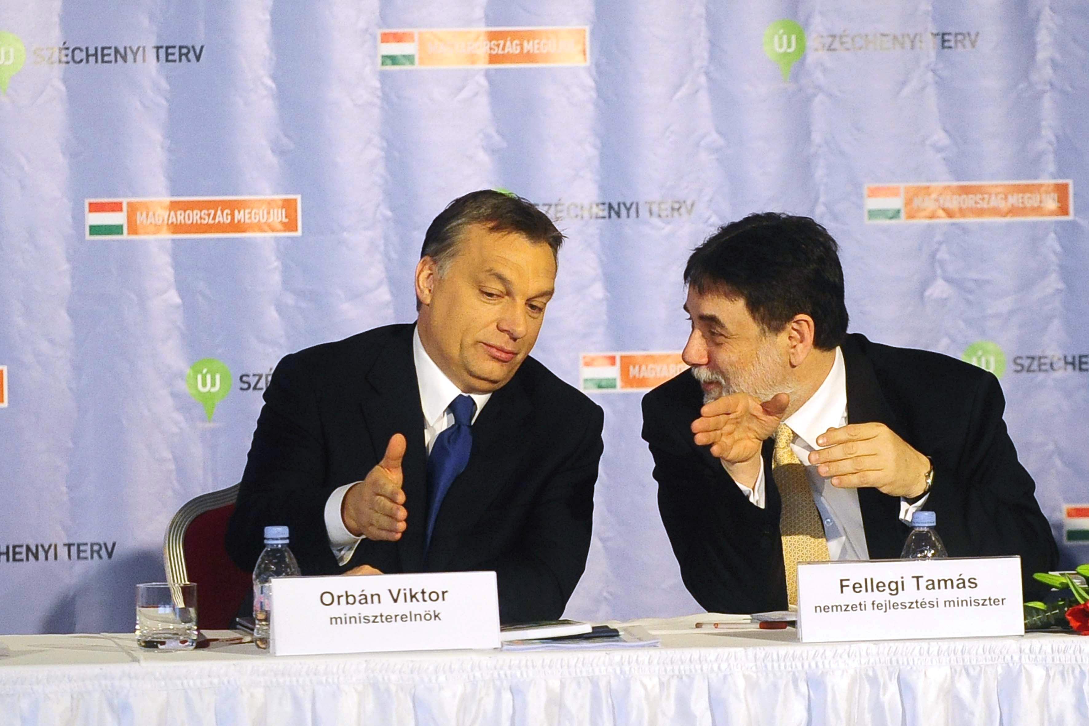 Orbán Viktor és Fellegi Tamás