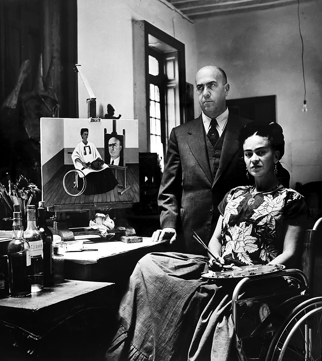 Gisele Freund: Frida Kahlo és Juan Farill (1951)