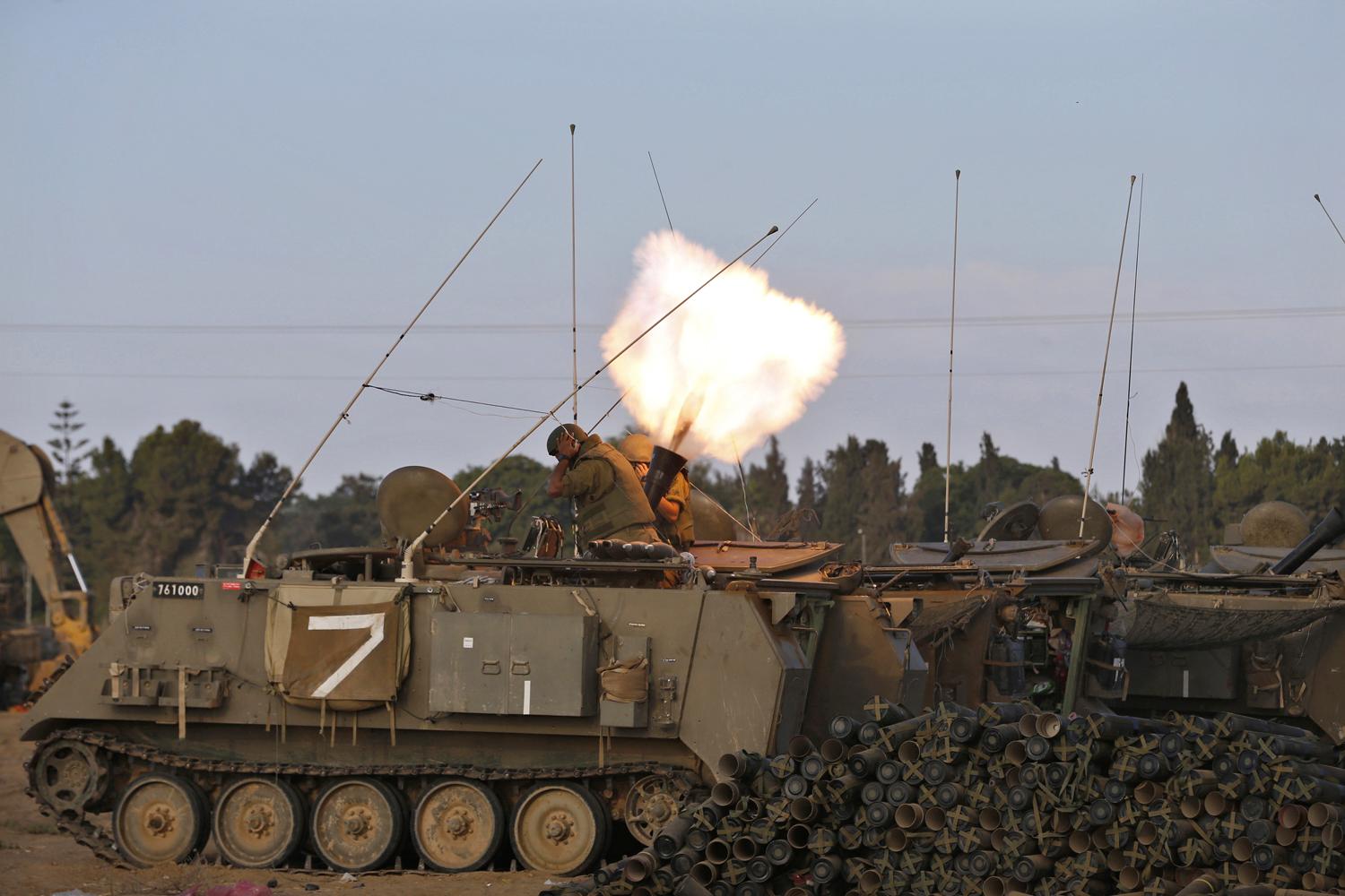 Izraeli területről lövik 120 mm-es gránáttal Gázavárost