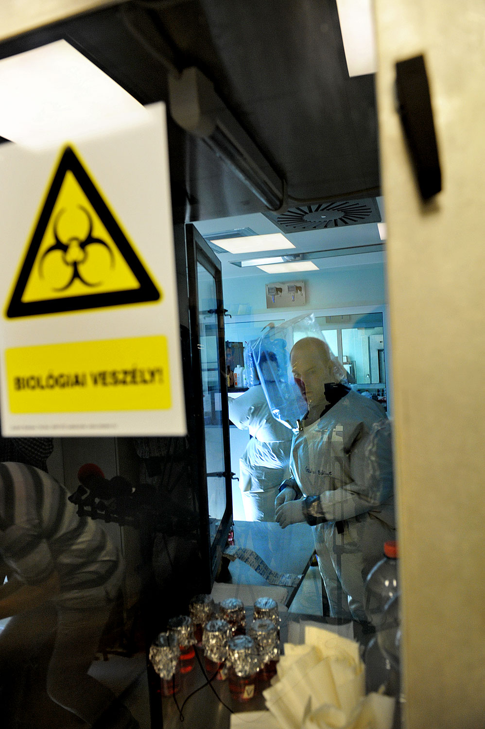 Az Országos Epidemiológiai Központ Nemzeti Biztonsági Laboratóriumában végzik az ebolateszteket