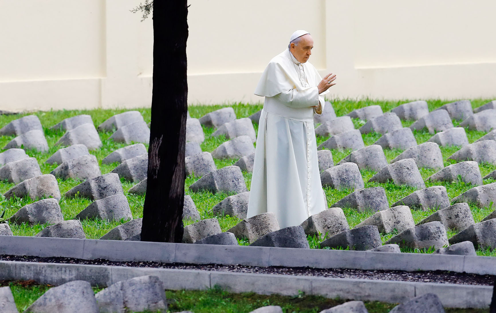 Ferenc pápa Foglianónál megáldja az első világháborús osztrák–magyar temetőt