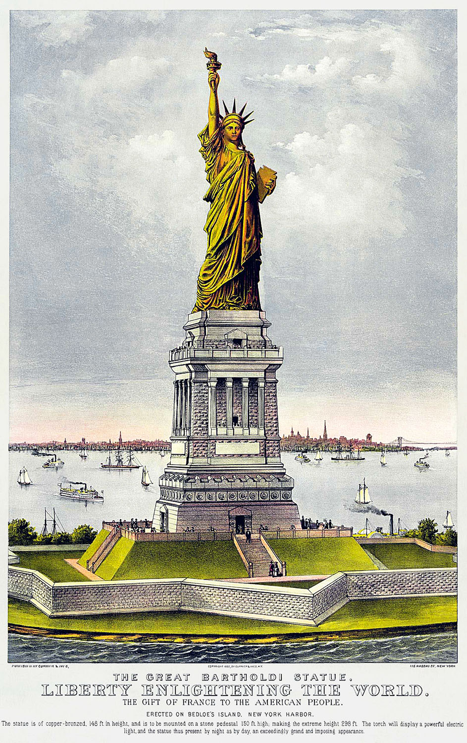 1866: a Szabadság Megvilágosítja a Világot, rövidebb nevén a Szabadság-szobor