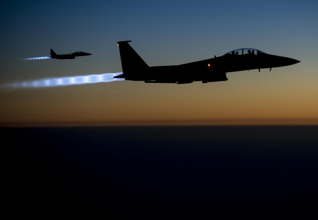 Az amerikai légierő gépei Irak fölött.